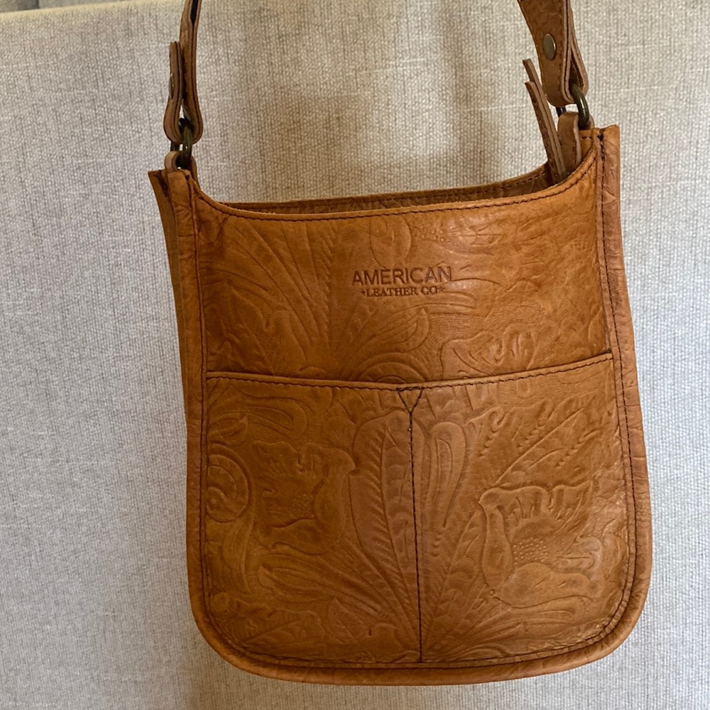 American leather co. over the shoulder leather bag
